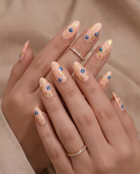 Evil Eye Glam worn on a hand