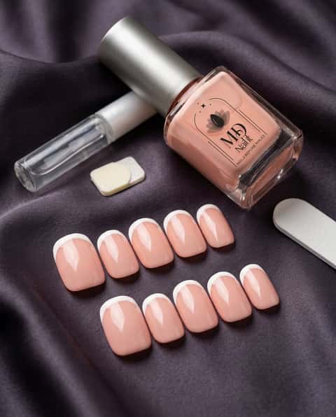 French Blush press-on nail set